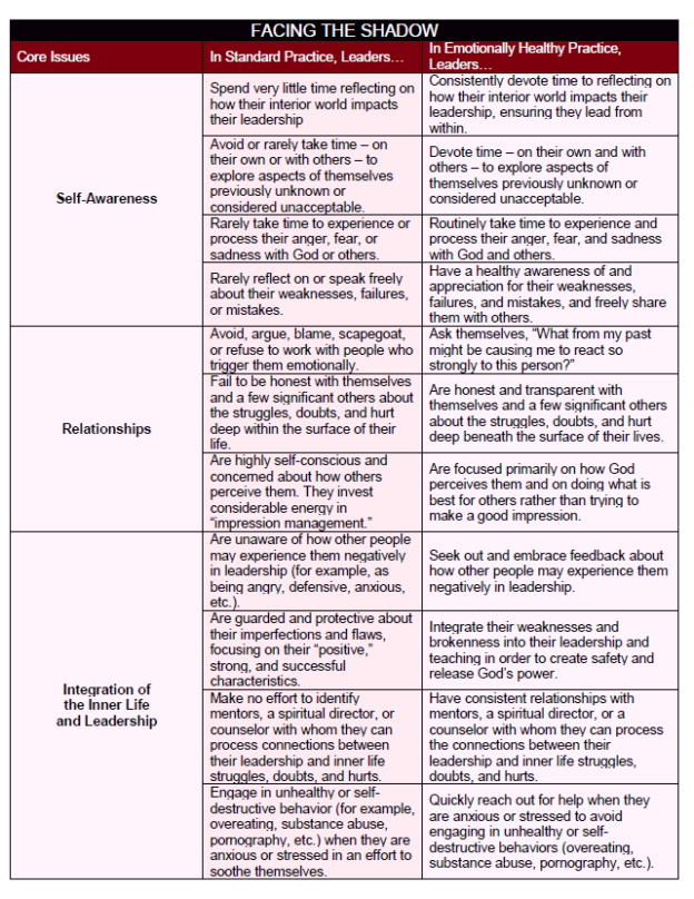 Your Shadow and Your Leadership | Emotionally Healthy Discipleship